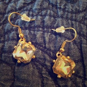 Gold dangle earrings